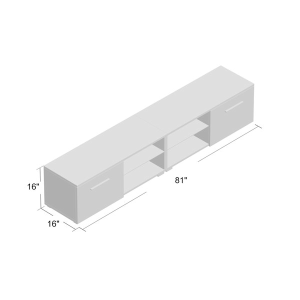 Orren Ellis Asbury TV Stand for TVs up to 88" & Reviews Wayfair